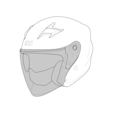 iXS Rapid 1.0 OF visiera per casco fumo