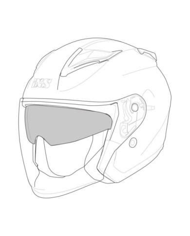 iXS Rapid 1.0 OF casque pare-soleil intérieur