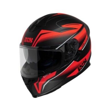 casco integrale iXS iXS1100 2.3 nero opaco-rosso