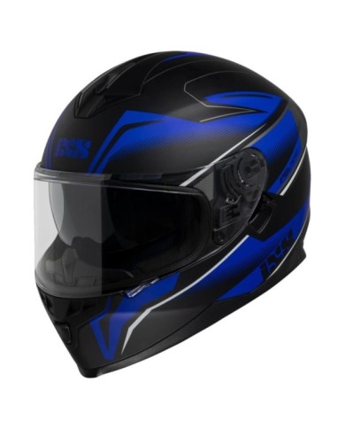 iXS Casque intégral iXS1100 2.3 noir mat-bleu