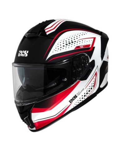 casco integrale iXS iXS422 FG 2.2 bianco-rosso opaco