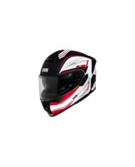 casco integrale iXS iXS422 FG 2.2 bianco-rosso opaco
