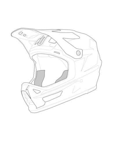 iXS Trigger MX 1.0 FF Wangenpolster schwarz
