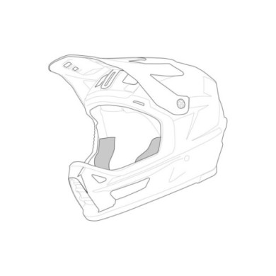 iXS Trigger MX 1.0 FF coussinets de joues noir