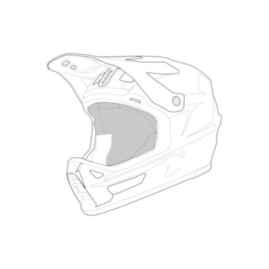 fodera per casco iXS Trigger MX 1.0 Mips nero