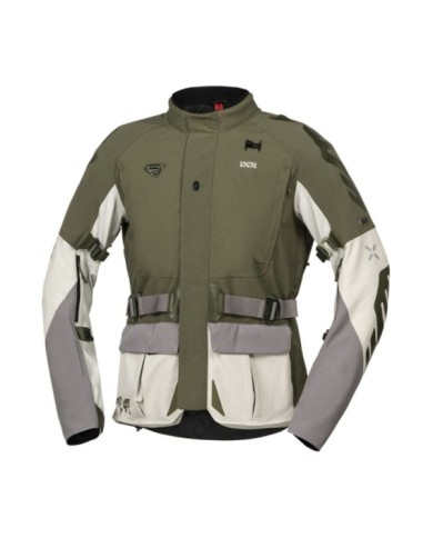 giacca laminata iXS Venture-STX 1.0 grigio chiaro-oliva