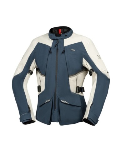 giacca iXS Tourster-STX 1.0 blu-grigio freddo laminato
