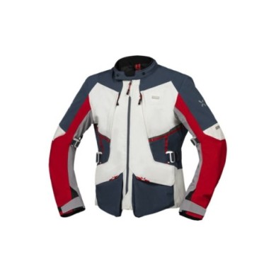 giacca laminata iXS Tourster-STX 1.0 grigio chiaro-blu-rosso