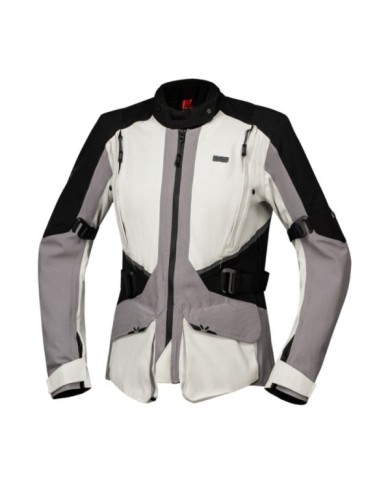 iXS Damen Tourster-STX 1.0 Laminatjacke hellgrau-grau