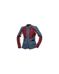 giacca laminata iXS Tourster-STX 1.0 donna bordeaux-blu-cool