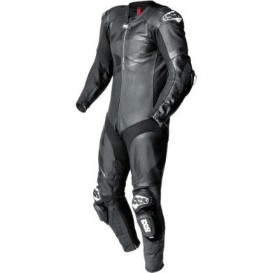 tuta intera in pelle nera iXS Ace 1.0