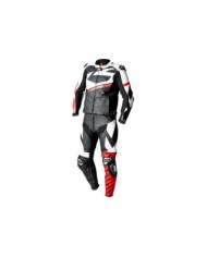 iXS Ace 1.0 combinaison en cuir deux-pièces noir-blanc-rouge