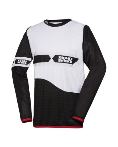 iXS Cross Shirt RedBud nero bianco