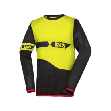 iXS Cross Shirt RedBud nero giallo