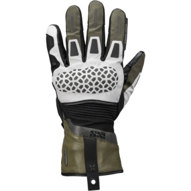 guanti iXS Venture-STX 1.0 laminati grigio chiaro-oliva-nero