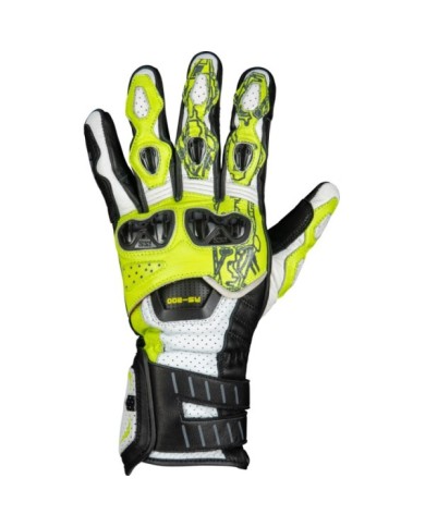 iXS Sport Gant RS-200 3.0 blanc-neon jaune-noir