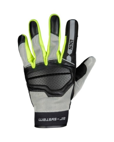 iXS Classic Gant Evo-Air noir-gris clair-neon jaune