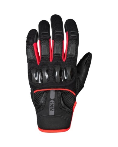 guanti iXS Tour Matador-Air 2.0 nero-rosso fluorescente
