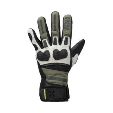 iXS Tour Handschuh Montevideo-Short-ST schwarz-oliv-hellgrau