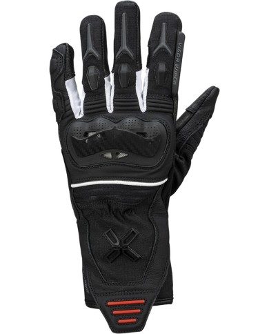 guanti iXS Rapid-STX 1.0 nero-bianco-rosso