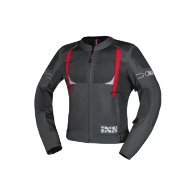 iXS Sport Jacke Trigonis-Air dunkelgrau-grau-rot
