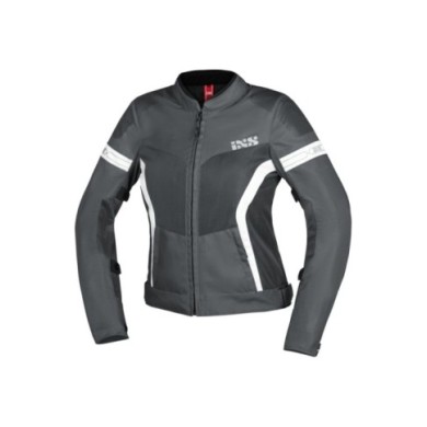 iXS Sport Giacca Trigonis-Air da donna grigio scuro-bianco