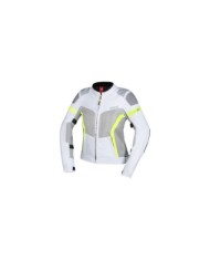 iXS Sport Dames Veste Trigonis-Air gris clair-gris-neon jaune
