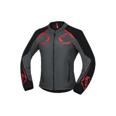 giacca moto iXS Sport SO Dynamic grigio-nero-rosso