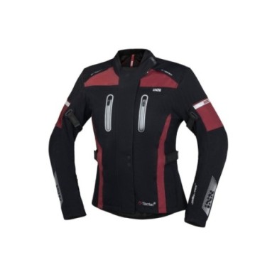 giacca iXS Tour Pacora-ST donna nero-rosso DXL 322