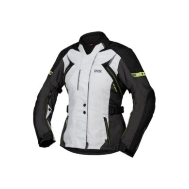 iXS Tour Damen Jacke Liz-ST grau-schwarz-gelb