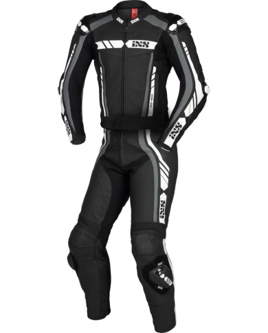 mute sportive iXS RS-800 1.0 2Pc. nero-grigio-bianco