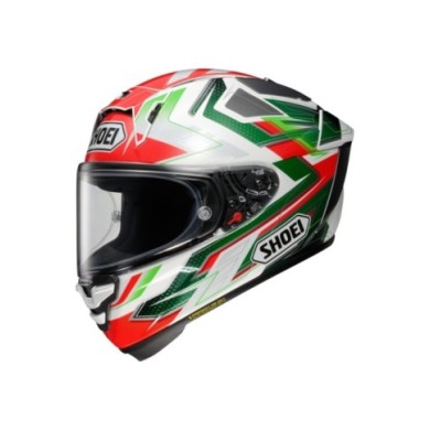 SHOEI Casco integrale X-Spirit Pro X1 TC-4 bianco-verde-rosso