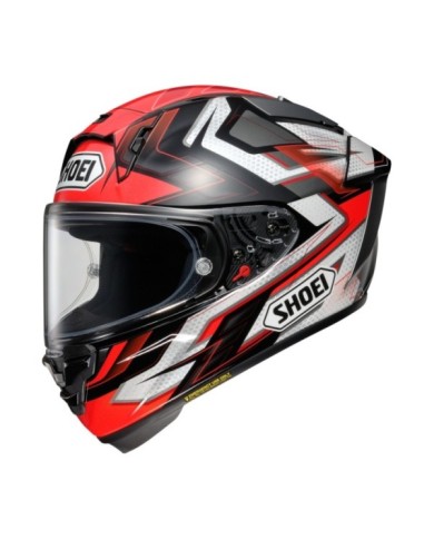 SHOEI Casco integrale X-Spirit Pro X1 TC-1 rosso-bianco-argento