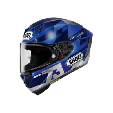 SHOEI Casco integrale X-Spirit Pro Alex V3 blu-nero-grigio