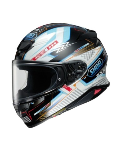 SHOEI Casque intégral NXR2 Arcane TC-10, noir-blanc-bleu