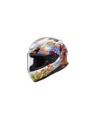 SHOEI Casque intégral NXR2 Yago TC-2, blanc-orange-clair bleu