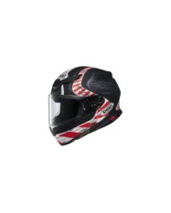 SHOEI Casco integrale NXR2 Knee Down TC-5, nero opaco-rosso-bianco