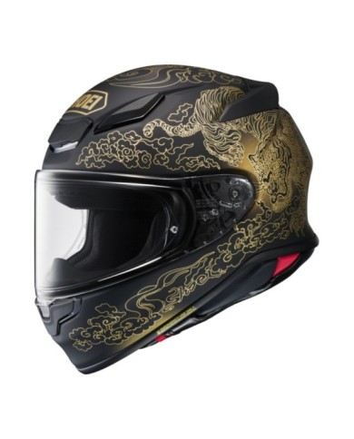 SHOEI Casque intégrale NXR2 Fearless TC-5, mat noir-or