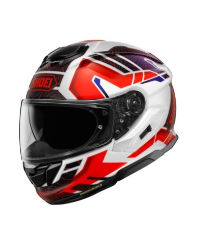SHOEI Casque intégral GT-Air 3 Hike TC-10, blanc-rouge-bleu