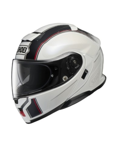 SHOEI Klapphelm Neotec 3 Satori TC-6, weiss-schwarz-rot