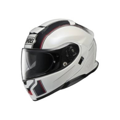 SHOEI Klapphelm Neotec 3 Satori TC-6, weiss-schwarz-rot