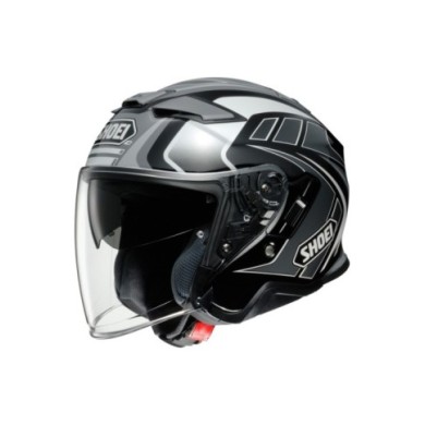 SHOEI Casco jet J-Cruise II Aglero TC-5, nero-bianco-argento