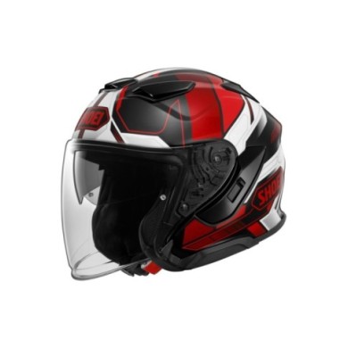 SHOEI Casco jet J-Cruise 3 Whizzy TC-1 nero-rosso-bianco