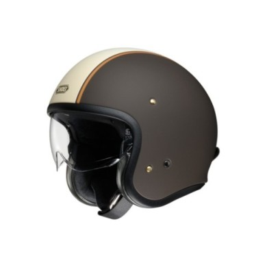SHOEI Casco Jet J-O Carburettor TC-10 TC-10, opaco-marrone-beige