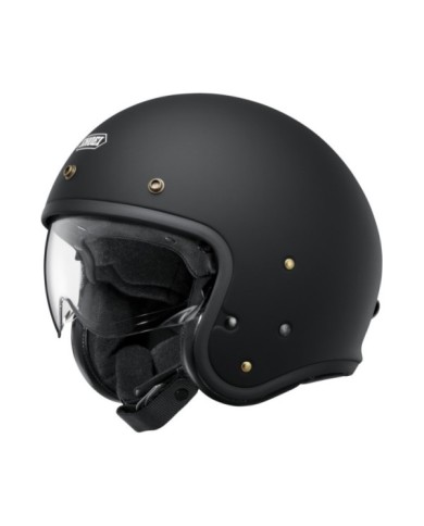 SHOEI Casco jet J-O 2 Candy nero opaco