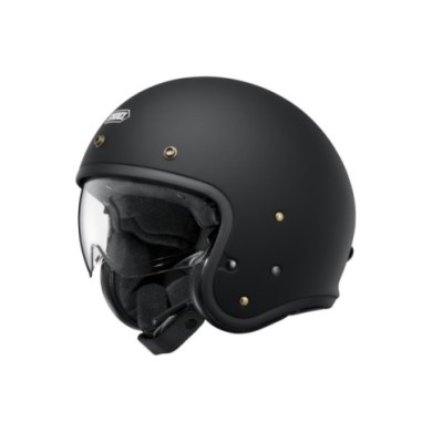 SHOEI Casco jet J-O 2 Candy nero opaco