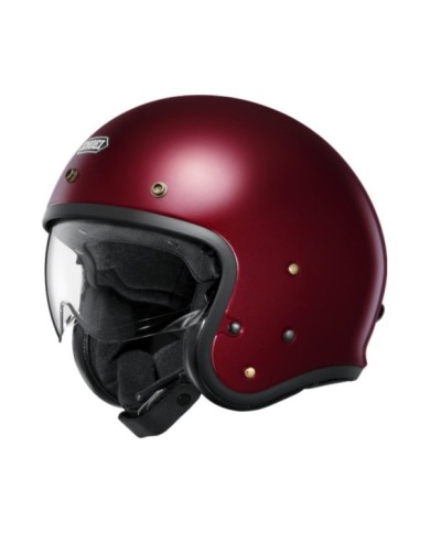 SHOEI Casco jet J-O 2 Plain Garnet Metallic