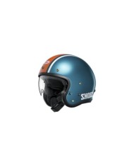 SHOEI Casque Jet J-O 2 Adventure TC-2, bleu-orange-blanc