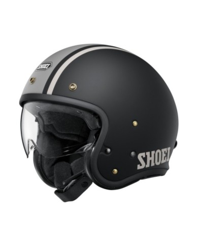 SHOEI Casco Jet J-O 2 Aventure TC-10, nero-grigio-marrone