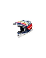 SHOEI Motocrosshelm VFX-WR Pinnacle TC-1, weiss-rot-blau